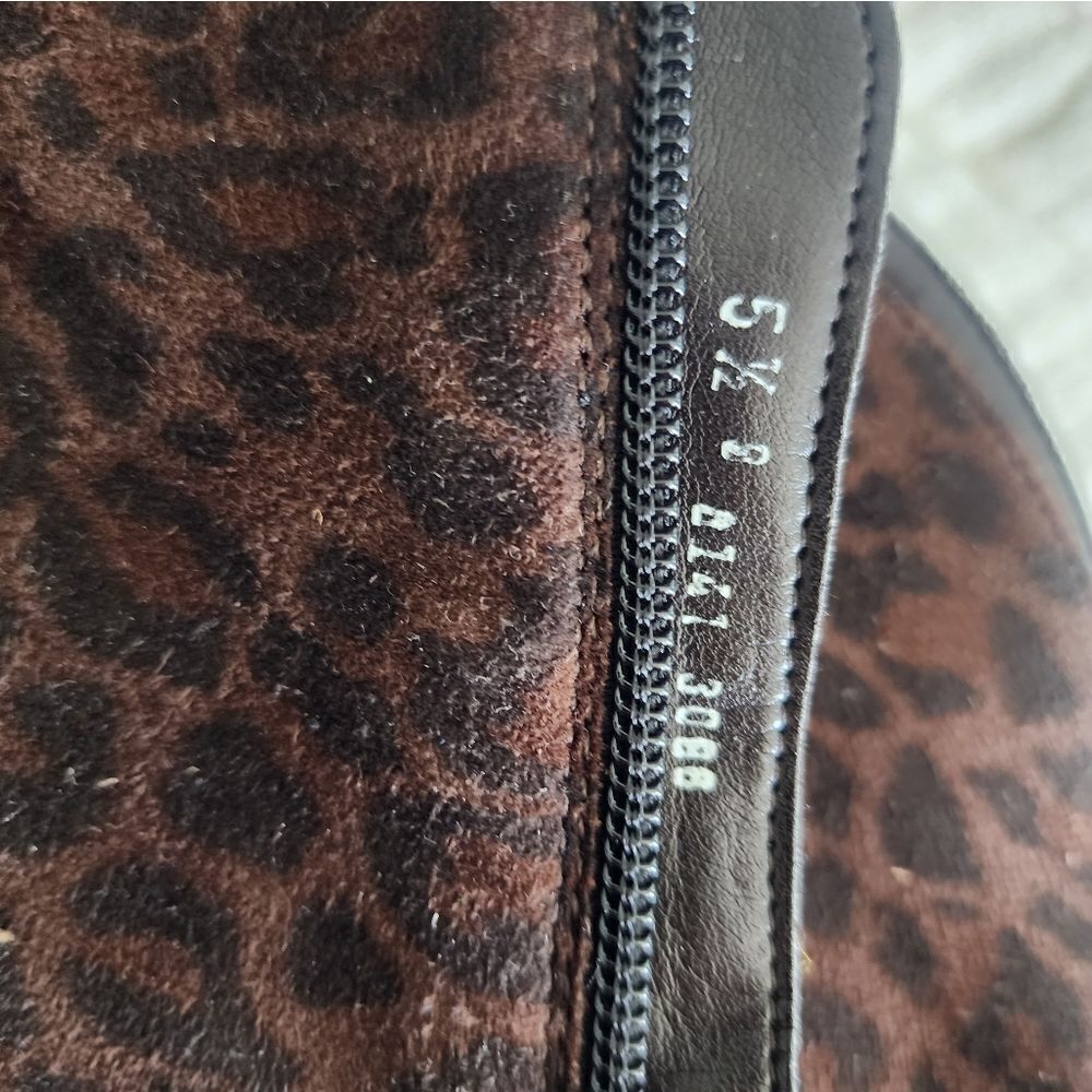 Ara leather leopard print boots - Picture 13 of 16